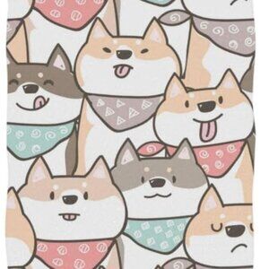 New- Senya Cartoon Cute Dog Hand Towel, 30"x15"